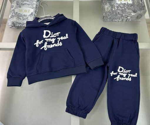 Dior Kids Tracksuit Navy Blue