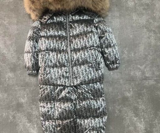 Dior Baby Snowsuit Silver