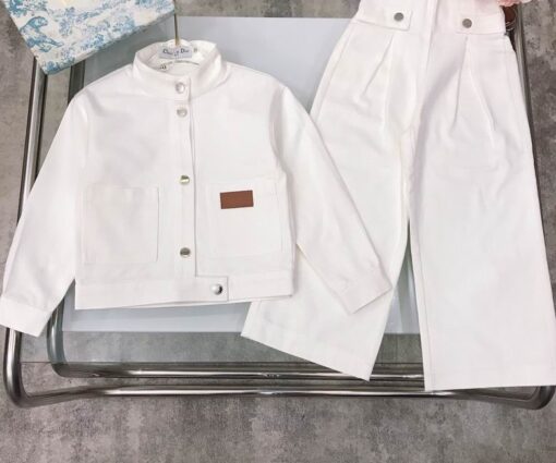 Dior Kids Denim Tracksuit White