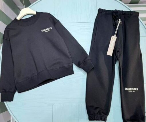 Essential Baby Tracksuit Black