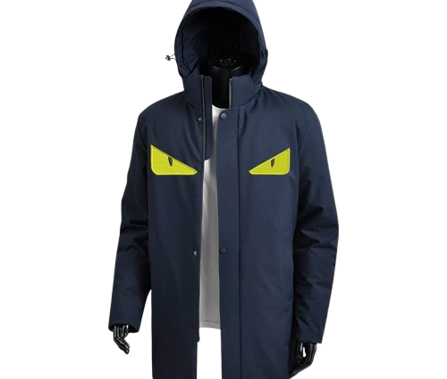 Fendi Monster Eyes Down Jacket Navy Blue