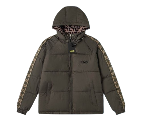 Fendi Reversible Down Puffer Jacket Deep Brown
