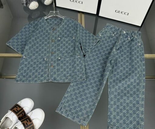 Gucci Children Denim Jacket Blue