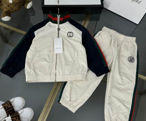 Gucci Baby Tracksuit White Black