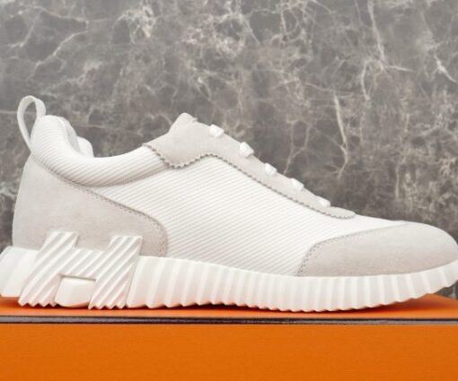 Hermes Bouncing Sneaker White
