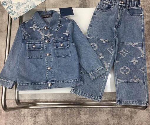 LV Denim Tracksuit Blue