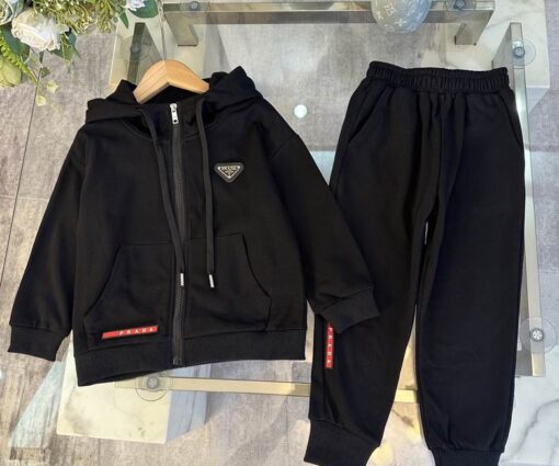Prada Kids Tracksuit Black