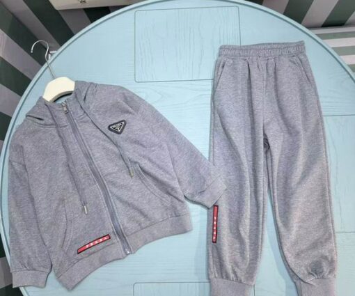 Prada Kids Tracksuit Grey