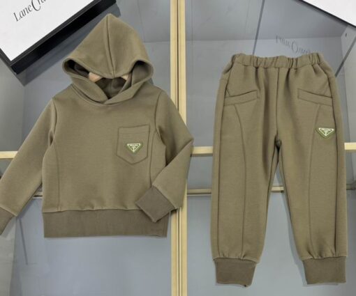 Prada Kids Tracksuit Olive Green