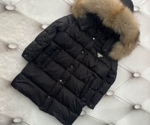 Prada Re-Nylon Down Baby Jacket Black