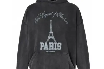 Balenciaga Hoodie Grey White