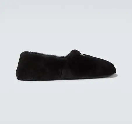 Prada Prada Shearling Loafers Black