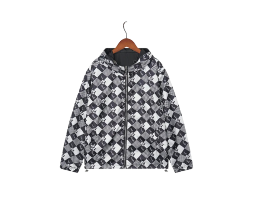 Fendi Jacket Black White And Gray