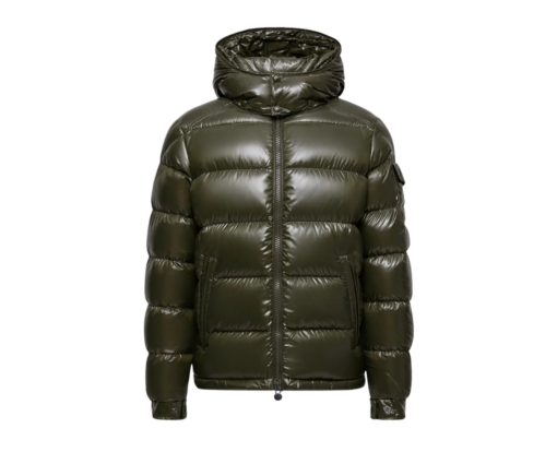 Moncler Barante Hooded Down Jacket Green