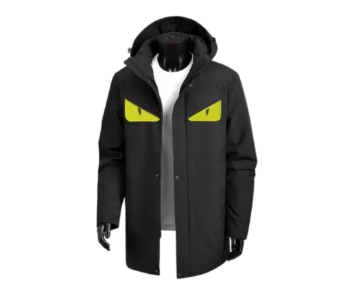 Fendi Monster Eyes Down Jacket Black