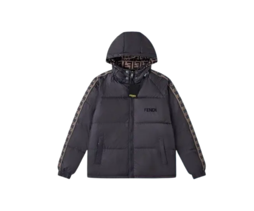 Fendi Reversible Down Puffer Jacket Dark Blue
