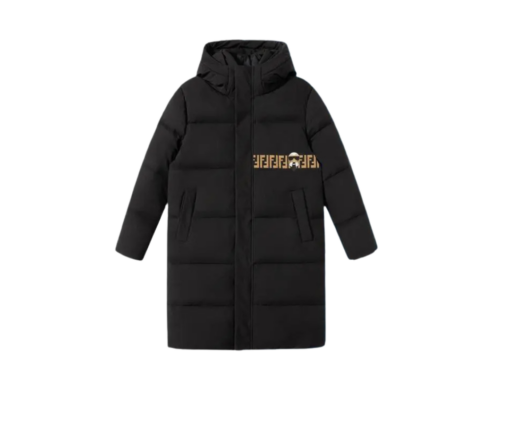 Fendi Long Down Jacket Black