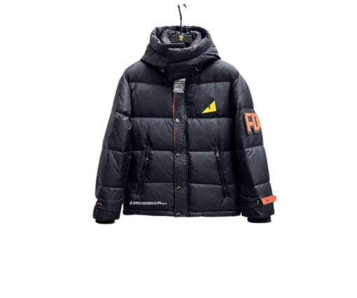 Fendi Down Jacket Black/Orange