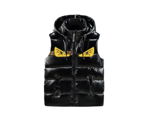 Fendi Monster-Inspired Down Vest puffer Jacket Black