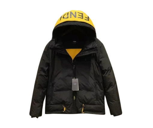 Fendi Down Jacket Black/Yellow