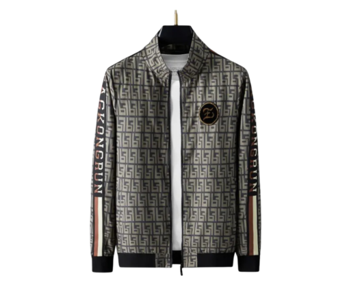 Fendi Jacket Gray And Black