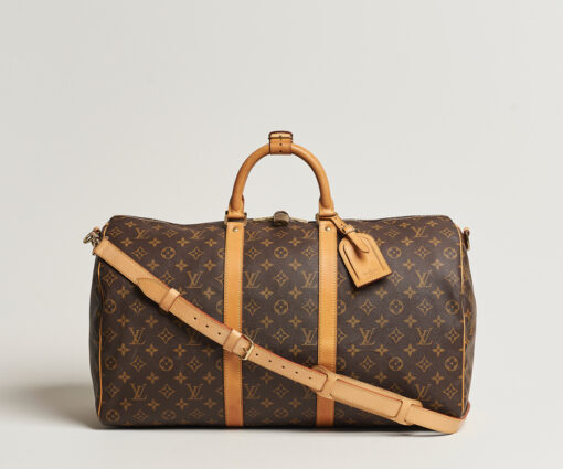 LV Keepall Bandoulière Bag Brown