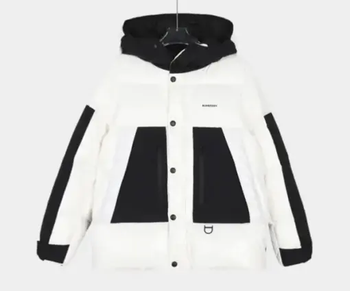 Burberry Down Jacket White And Black