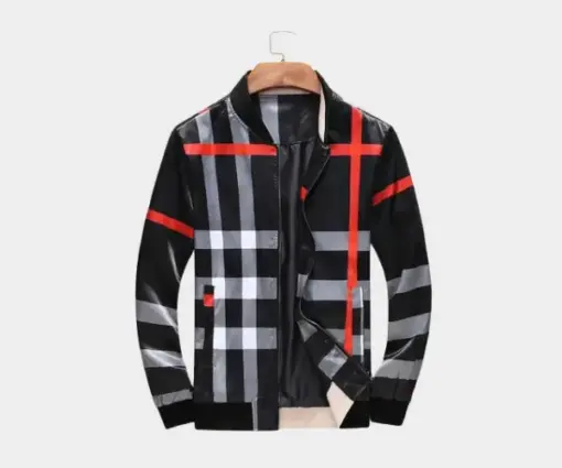 Burberry Jacket Black White Print