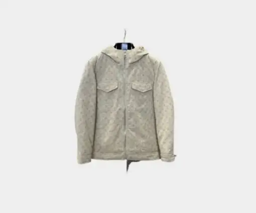 LV Monogram Puffer Jacket Beige
