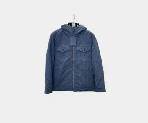 LV Monogram Puffer Jacket Blue