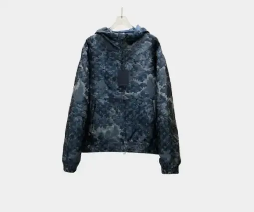 LV Monogram Tapestry Windbreaker Blue