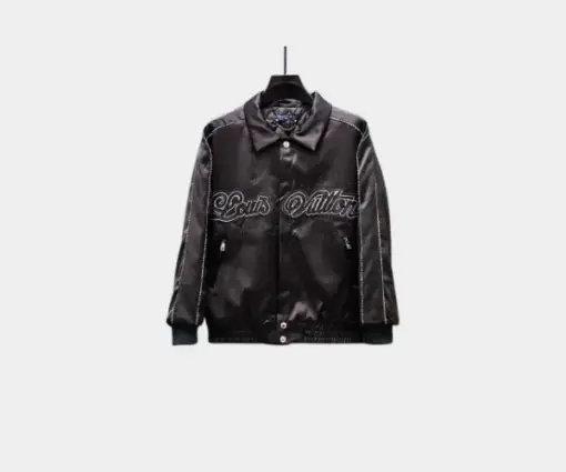 LV Embellished Souvenir Blouson Jacket Black