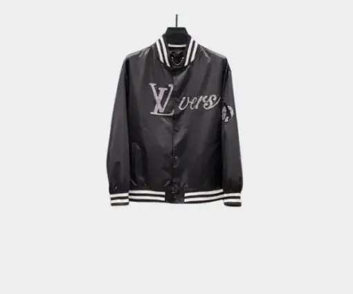 LV Bomber Tracksuit Jacket Black