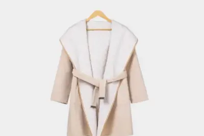 LV Long Wool Coat Light Tan