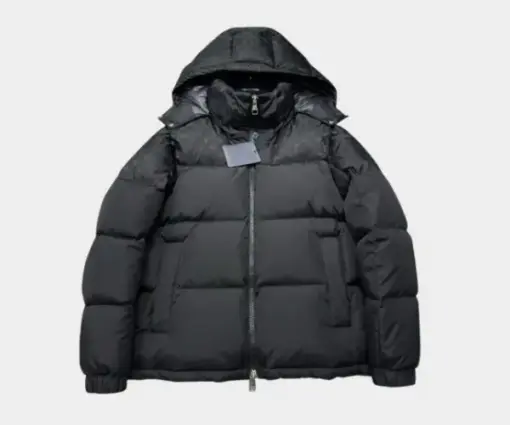 LV Monogram Down Jacket Black