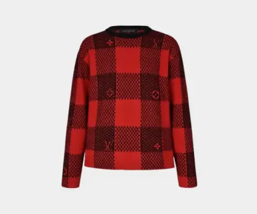 LV Sweater Red Black