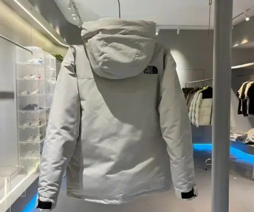 Alternative view of The North Face Down Puffer Jacket Light Grey