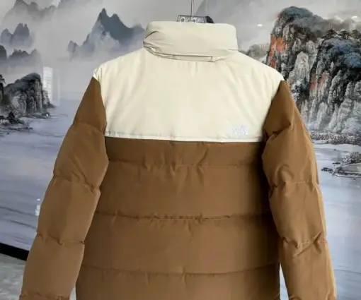 Alternative view of The North Face Nuptse Jacket Brown/ Off-White
