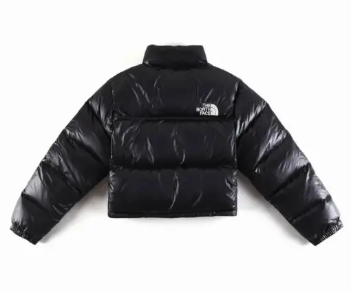 Alternative view of The North Face Nuptse Cropped Puffer Jacket Black