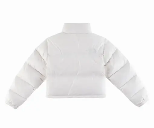 Alternative view of The North Face Nuptse Cropped Puffer Jacket White