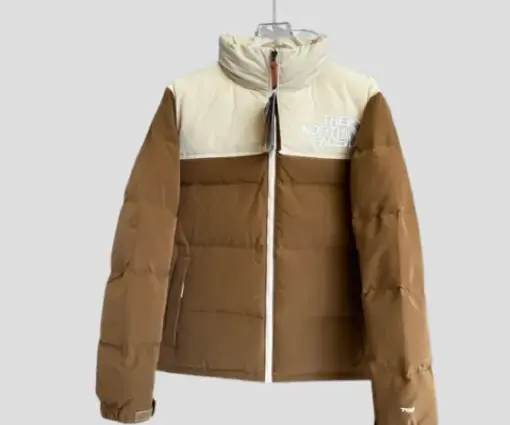 The North Face Nuptse Jacket Brown/ Off-White