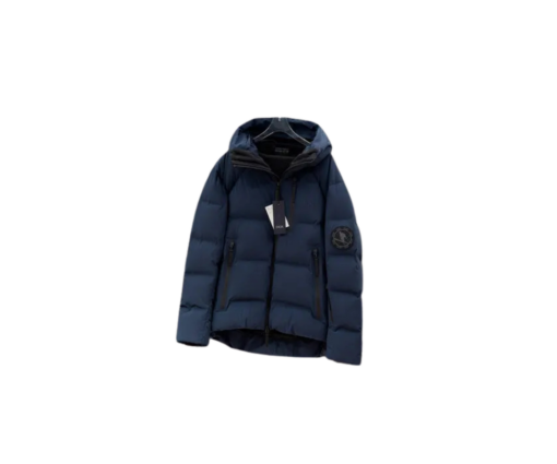 Dior Oblique Puffer Jacket Navy Blue