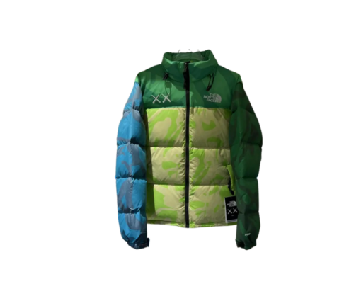 KAWS x The North Face Youth Retro 1996 Nuptse Jacket KW Safety Green