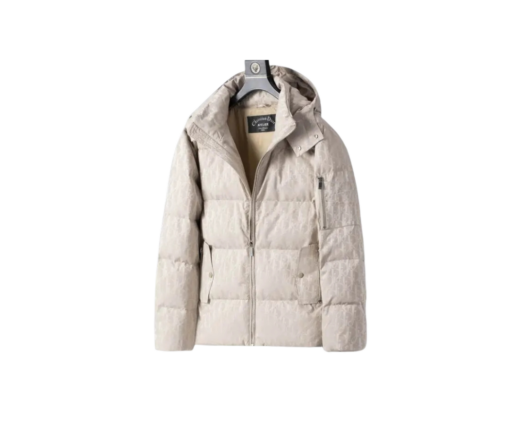 Dior Down Jacket Silver Tone