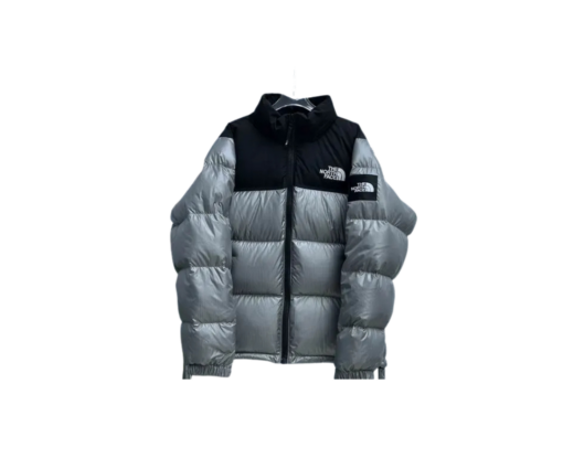 The North Face Nuptse Jacket Metallic Green/Black
