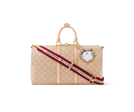 LV Keepall Bandoulière Bag Beige