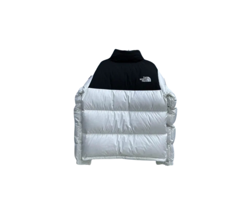 Alternative view of The North Face Nuptse Jacket White & Black