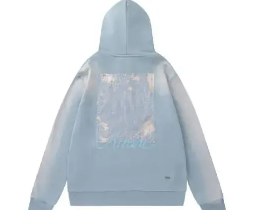 Alternative view of Amiri Washed Finish Hooodie Washed Gray