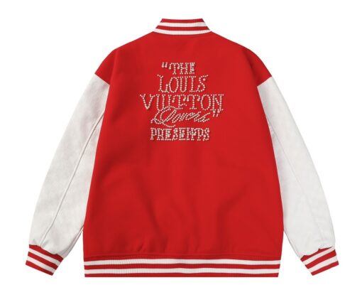 Alternative view of LV Varsity Leather Blouson Jacket Red/White