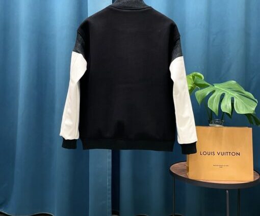 Alternative view of LV Cotton Jersey Varsity Blouson Jacket Black